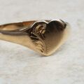 Sale – Heart Signet Ring in 9ct Gold, a UK O 1/2 or a US 7 1/2.