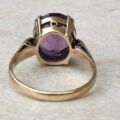 Synthetic Colour Change Sapphire Ring in 9ct Gold,  a UK J1/2 or a US 5 1/4.