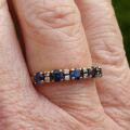 Sapphire and Diamond Ring in 18ct Gold, a UK O or a US 7 1/2