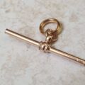Simple T Bar Pendant in 9ct Rose Gold