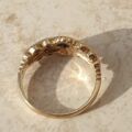 Sapphire and Diamond Ring in 9ct Gold,  a UK L 1/2 or a US 6 1/4.