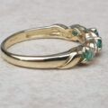 Beautiful Emerald and Diamond Ring in 9ct Gold, a UK M 1/2 or a US 6 3/4.
