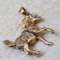 Articulated Pony Pendant in 9ct Gold