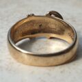 Diamond Set Buckle Ring in 9ct Gold, a UK S or a US 9 1/2.