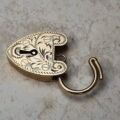 Engraved Heart Padlock in 9ct Gold