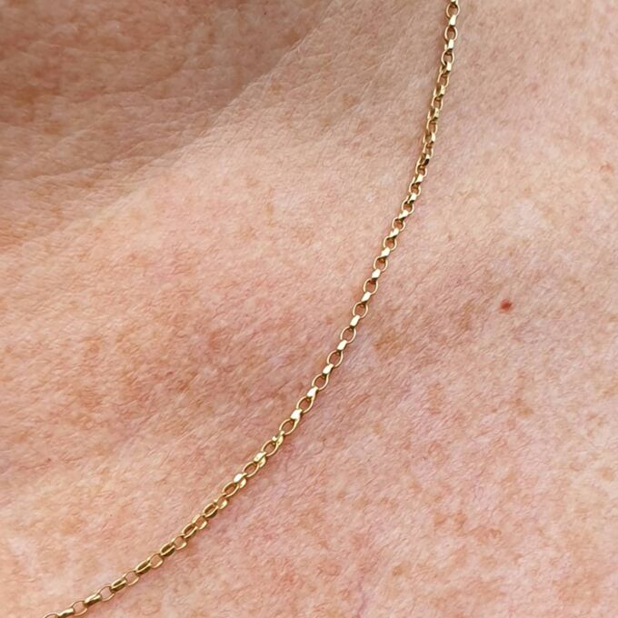 Fine Belcher Chain in 9ct Gold, 18 inch length