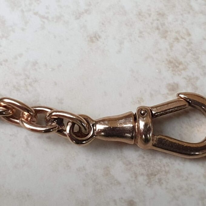 Fancy Twisted Link Bracelet in 9ct Rose Gold