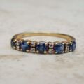 Sapphire and Diamond Ring in 18ct Gold, a UK O or a US 7 1/2