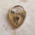 Small Engraved Working Padlock in 9ct Gold