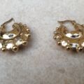 Small Gypsy Creole Earrings in 9ct Gold