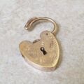 Engraved Front Small Padlock in 9ct Gold