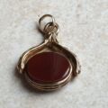 Two Sided Spinner Fob Pendant in 9ct Gold.