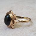 Onyx Cabochon Ring in 9ct Gold.