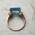 Vibrant East West Topaz Ring in 9ct Gold, a UK P or a US 8.