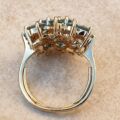 Huge Topaz Cluster Ring in 9ct Gold.