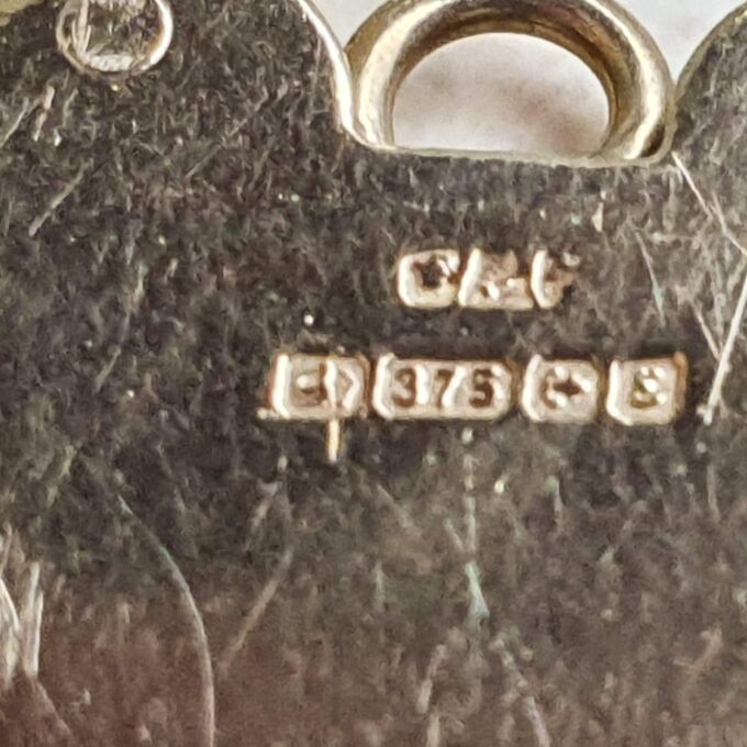 Plain Heart Shaped Padlock in 9ct Gold