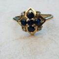 Sapphire and Diamond Ring in 9ct Gold
