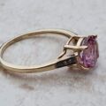 Pink Sapphire Ring in 9ct Gold, a UK R or a US 9.