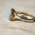 Beautiful Opal Solitaire Ring in 18ct Gold,  a UK N or a US 7.