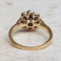 Antique Sapphire and Diamond Daisy Ring in 18ct Gold, a UK I 1/2 or a US 4 3/4.