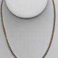 Vintage Two Coloured Curb Chain with Dog Clip in 9ct Gold