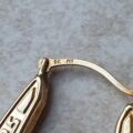 Greek Key Creole Earrings in 9ct Gold