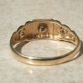 Sapphire and Diamond Ring in 9ct Gold, a UK M 1/2 or a US 6 3/4