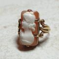 Huge Cameo Ring in 9ct Gold, a UK J or a US 5