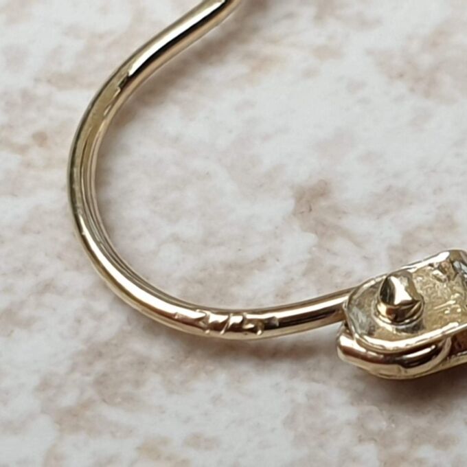 Creole Oval Hoop Earrings in 9ct Gold.