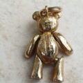 Articulated Teddy Bear Pendant In 9ct gold