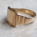 Larger Size Signet Ring in 9ct Gold.