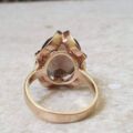 Bold Smoky Quartz Ring in 9ct Gold.