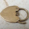 Ornate Engraved Heart Padlock in 9ct Gold