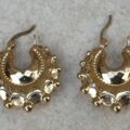 Small Gypsy Creole Earrings in 9ct Gold