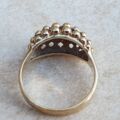 Bombe Ring in 9ct Gold, a UK O or a US 7 1/2