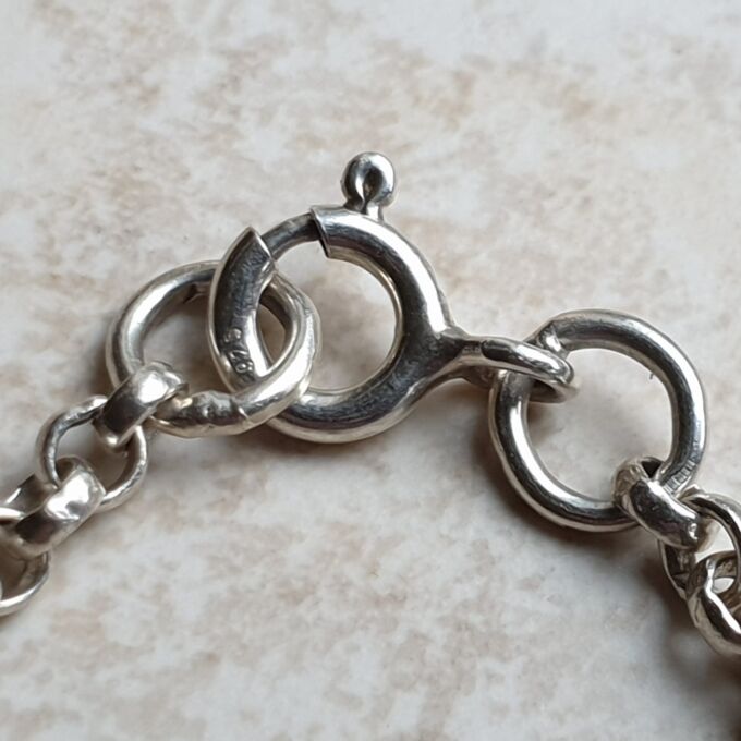 Belcher Chain in Sterling Silver, 16 inches.