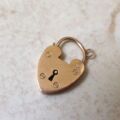 Plain Heart Padlock in 9ct Rose Gold