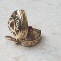 Truly Fabulous Heart Locket Secret Ruby Ring in 9ct Gold