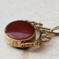 Carnelian and Onyx Spinner Fob in 9ct Gold