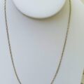 Oval Belcher or Rolo Chain Necklace in 9ct Gold, 18 inches