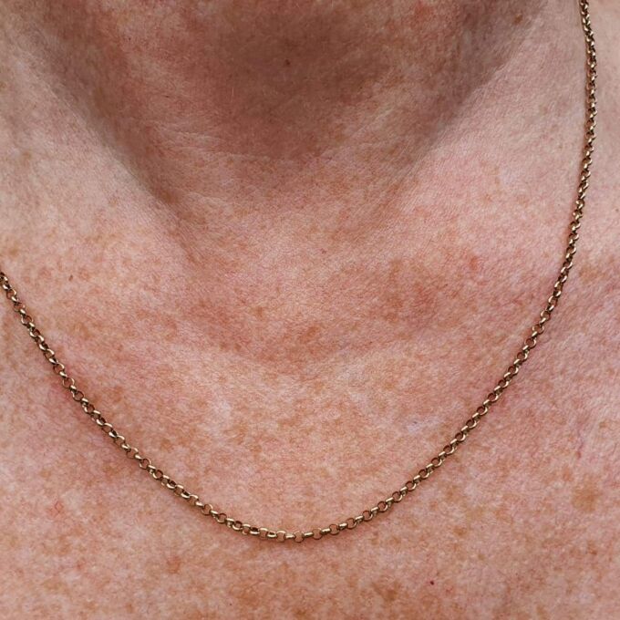 Belcher Chain in 9ct Gold, 18 inches.