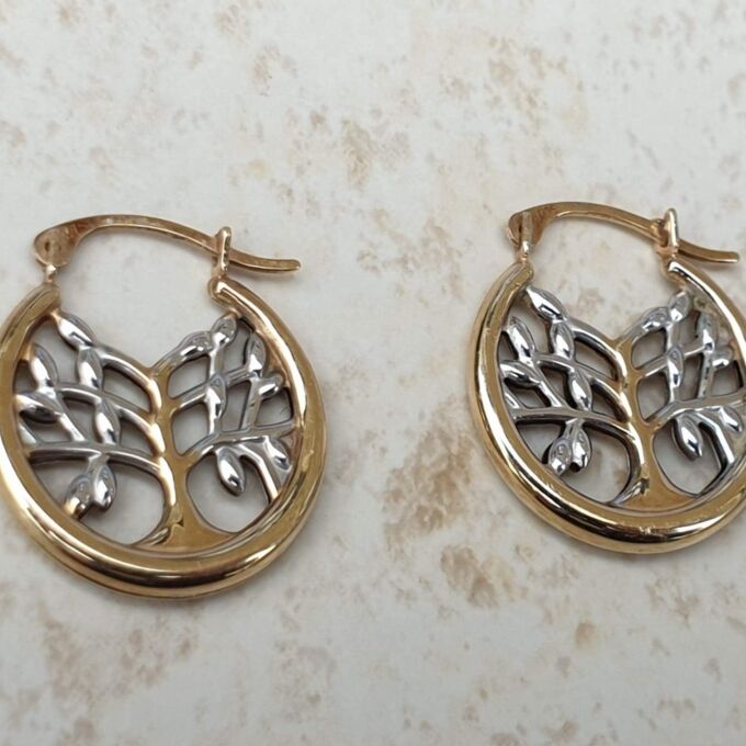 Tree of Life Earrings in 9ct Gold