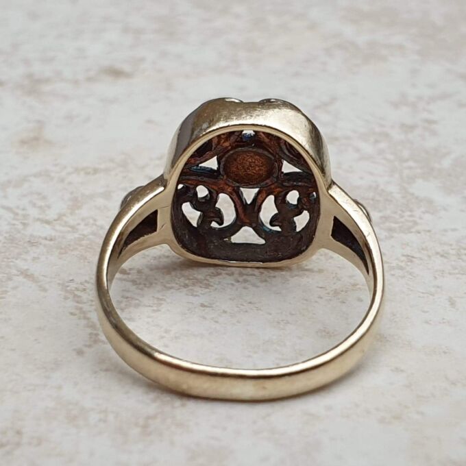 Bold Celtic Design Ring in 9ct gold.