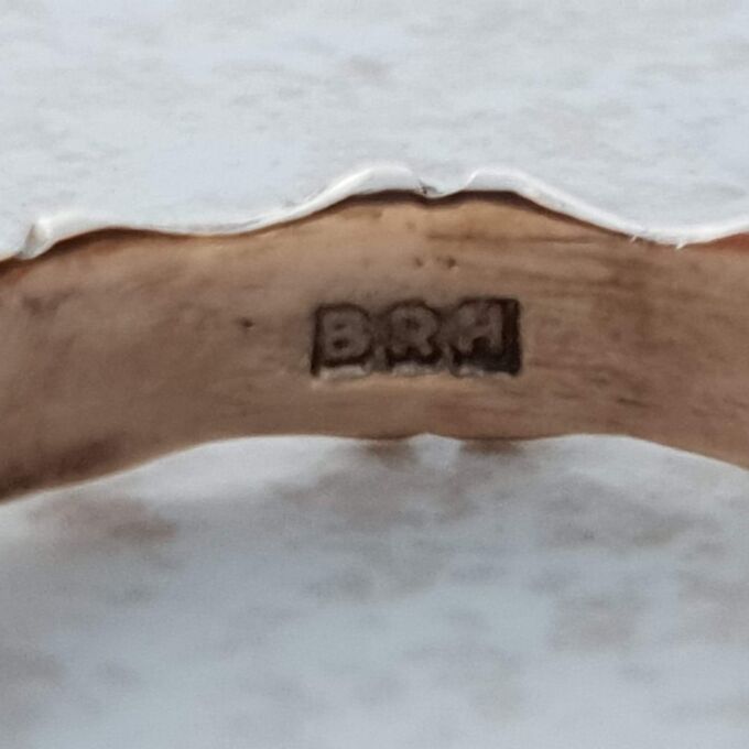 Vintage Bamboo Patterned Band in 9ct Gold, a UK (almost) N or a US 6 3/4.