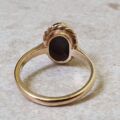 Hematite Solitaire Ring in 9ct Gold.