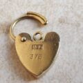Small Engraved Working Padlock in 9ct Gold