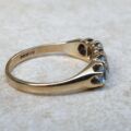 Five Stone Topaz Ring in 9ct Gold, a UK K or a US 5 1/2