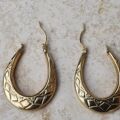 Oval Hoop Earrings in 9ct Gold