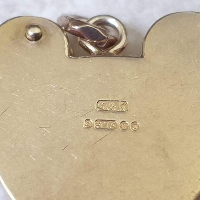 Engraved Fully Working Padlock in 9ct Gold