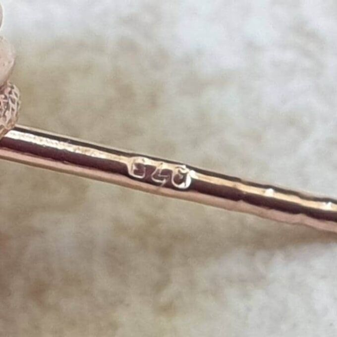 Knot Design Stud Earrings in 9ct Rose Gold